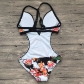 Sexy One Piece Swimsuit Women Swimwear Print Bodysuit M17085