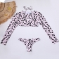 Leopard print swimsuit women 3Pcs bikini SwimwearYT15