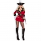 Hot Red Sexy Pirate Costume Women M40539