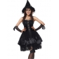 Women Sexy Lace Witch Costume for Halloween Party m40392