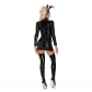 Zipper Bodysuit High Elastic Leather Jumpsuit PU Bright Light Nightclub Tights XX6902