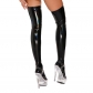 Sex Underwear Shiny Patent Thigh Leather Adult Women Black Socks XX6915