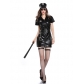 Black Leather Cop Cosplay Costume M40618