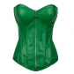 Plus Size Leather Sexy Green Corset M1400
