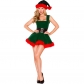 Green Velvet Christmas Costume M1172