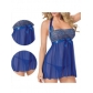 Blue ladies Sleepwear Dress M2132