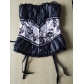 sexy mesh satin corset M1713