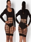 Wholesale ladies black formal bandage dresses M30003