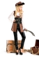 excellent leather pirate costume m4633