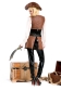 excellent leather pirate costume m4633