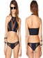 Wholesale women black sexy lace bikini swimwear M5395b