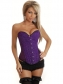 sexy purple arabesquitic corset with ruffle panty m1846c