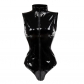 Front zip PVC leather Teddy M7019