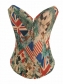 colorful pattern corsets m1265c