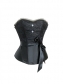 black jacquard corset with belt m1826g