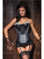 gray satin lace trimmed corset m1896b