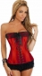 red newest corset with ruffle panty m1807B