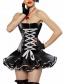 casual gothic leather corset dress m1212C