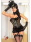leopard print corset with skirt m1780