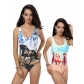 Horse printing one piece swimsuit M5306