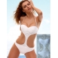 Cute white fashion girl swimwear M5398