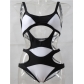 Sexy White Bandage Cutout Bikini M5375