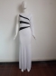 Black and White Patchwork Evening Dress M3960