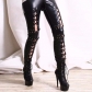Ladies Stylish Leather Leggings FG167