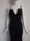 Fashion Top Style Black Long Evening Dress M3993