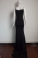 Fashion Top Style Black Long Evening Dress M3993