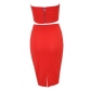 Sexy Red Two Piece Bodycon Dress M3894a