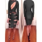 Three Colors Hollow Out Midi Bandage Bodycon Dress M3805