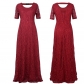 Elegant Women Lace Long Party Dress M30416