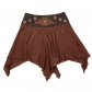 Vintage Brown Chains Steampunk Gothic Skirt M31762
