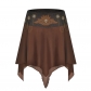 Vintage Brown Chains Steampunk Gothic Skirt M31762