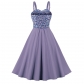 Fashion Vintage Floral Print Casual Strap Sleeveless Elegant Party Dress M3308