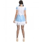 Halloween Dress for Women Scary Zombie Maid Bloody Costume M40663