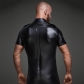 Sexy Mens Soft Faux Leather Shirt Tops Costume N974