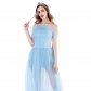 Halloween Cosplay Cinderella Princess Blue Dress M40689