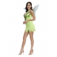 Green Sexy Elf Flower Fairy Tinker Bell Cosplay Costume M40703
