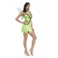 Green Sexy Elf Flower Fairy Tinker Bell Cosplay Costume M40703