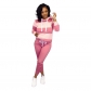 Autumn Winter Thick and fluffy Hoodied Women's set Tracksuit m6005