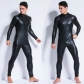 Men's Sexy Wetlook Faux Leather One Piece Skin Bodysuit Open Crotch Tights Catsuit Zentai M6721