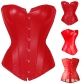Red leather corset m7081a