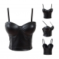Gothic Steampunk Leather Push Up Bra Tops M7324