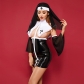 Sexy Nun Uniform Cosplay Lingerie Set Erotic Role Play Outfits M7909