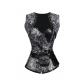 3 Colors Gothic Deluxe Corset 5pc set including Shawl, waist hanging bag, waist strap. T pants