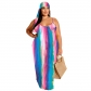 Plus Size Women's Casual Printed Sling Dress Fashion Dress M8622