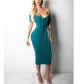 Sexy V Neck Off Shouler Autumn Winter Knitted Dresses m8281