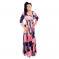 Plus Size Sexy Casual Robe Boho Party Club Long Maxi Dress Print Dress m8435